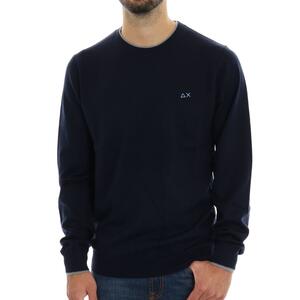 MAGLIA SMALL STRIPE SUN68 BLU